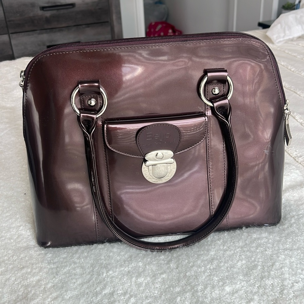 Deep burgundy/wine/brown Large Beijo Purse
